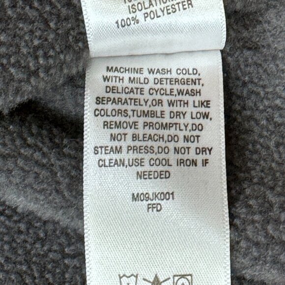 Cabelas Mens Red Gray Colorblock Full Zip Jacket Mock Neck Fleece Lined Size M - Picture 13 of 13